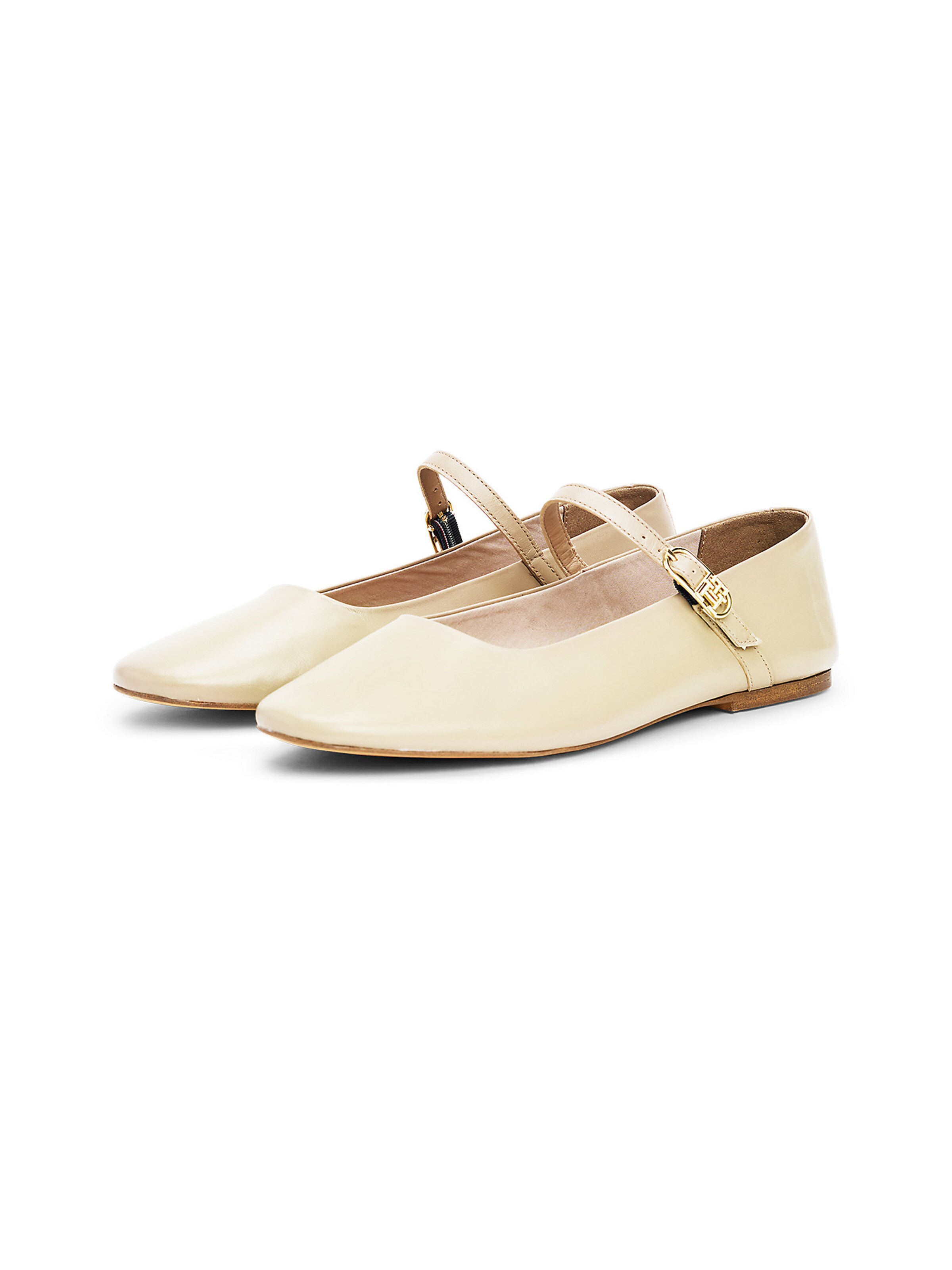 TOMMY HILFIGER Strap ballerina in Beige