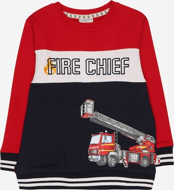 SALT AND PEPPER Sweatshirt 'Fire Chief' in Red: front