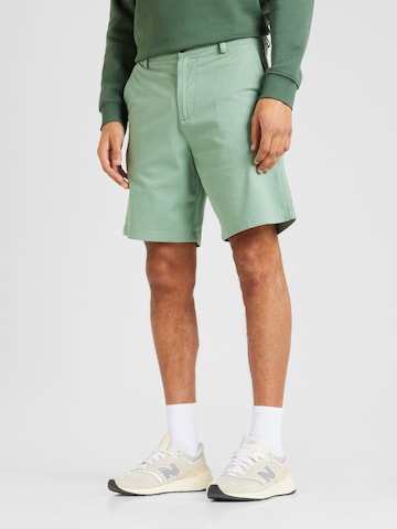 SELECTED HOMME Regularen Chino hlače 'BILL' | zelena barva: sprednja stran