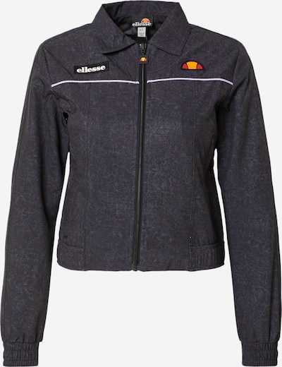 Jachetă de trening ELLESSE pe portocaliu mandarină / roșu rodie / negru denim / alb, Vizualizare produs