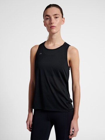 T-shirt fonctionnel Newline en noir : devant