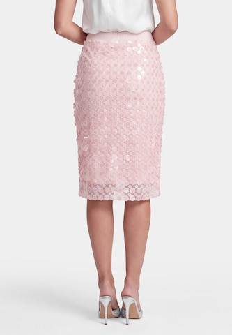 Jupe faina en rose