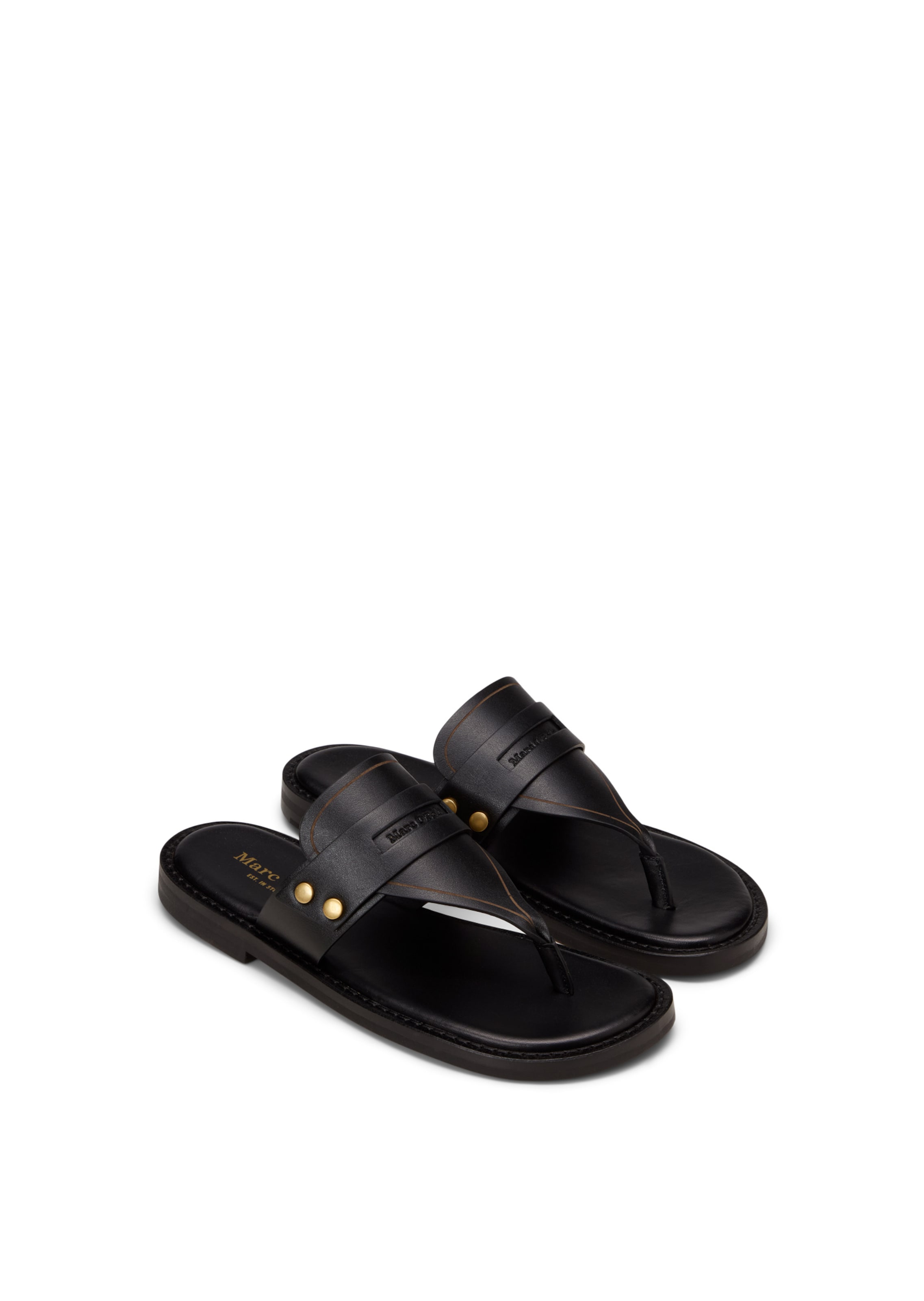 Marc O'Polo Teenslipper 'Stina' in Zwart