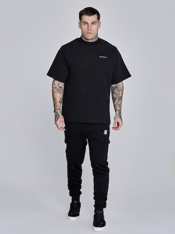 SikSilk Tapered Cargobroek in Zwart