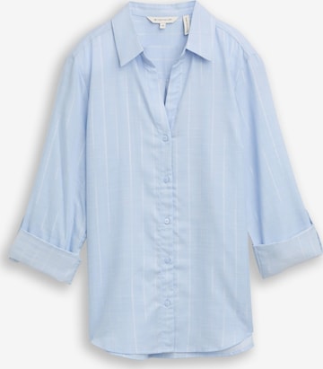 TOM TAILOR Blouse in Blauw: voorkant