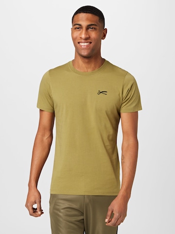DENHAM Μπλουζάκι σε πράσινο: μπροστά
