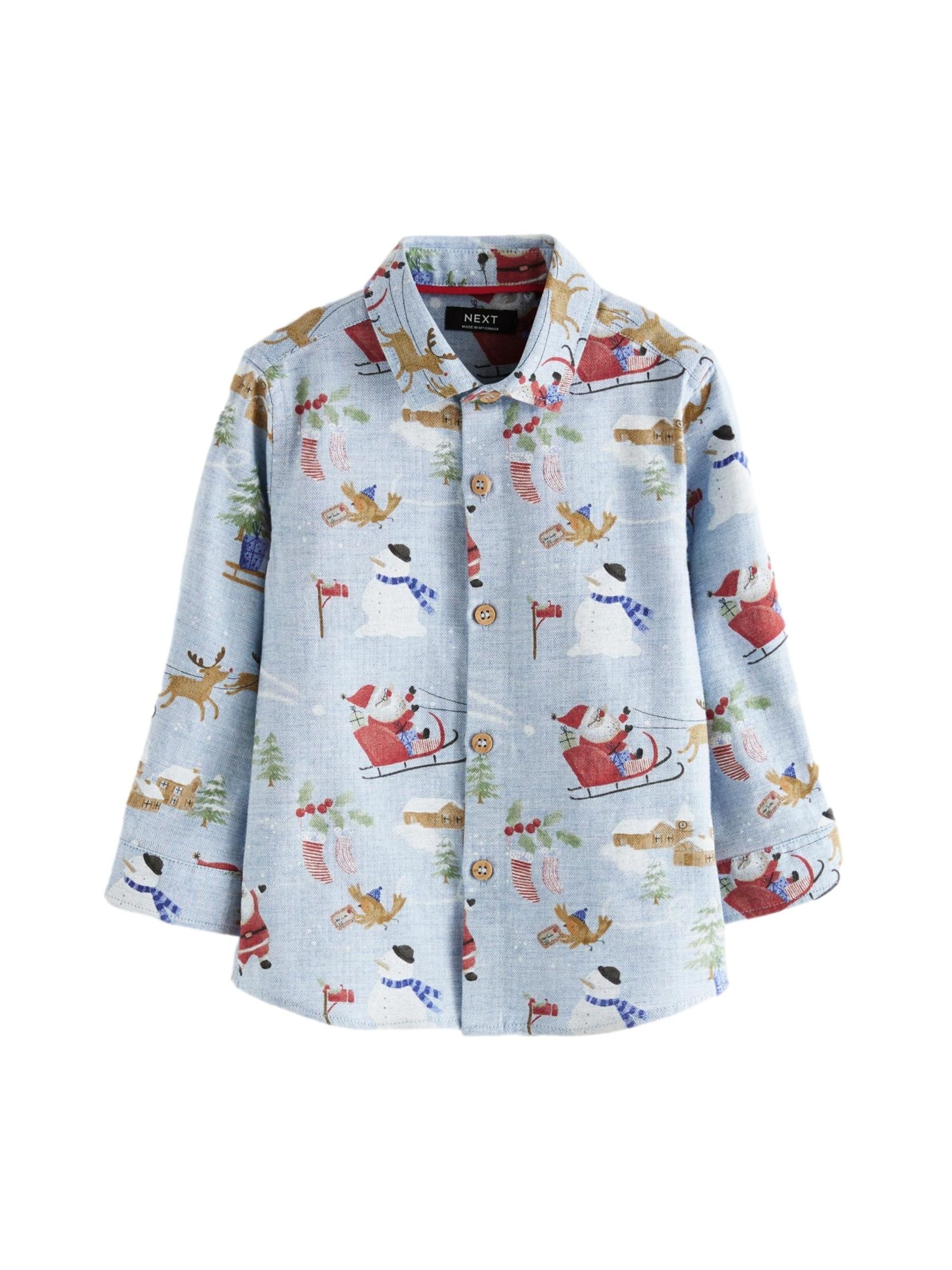 Coupe regular Chemise Next en bleu : devant