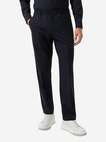 BOGNER Regular Bundfaltenhose 'Marcus' in Blau: Vorderseite