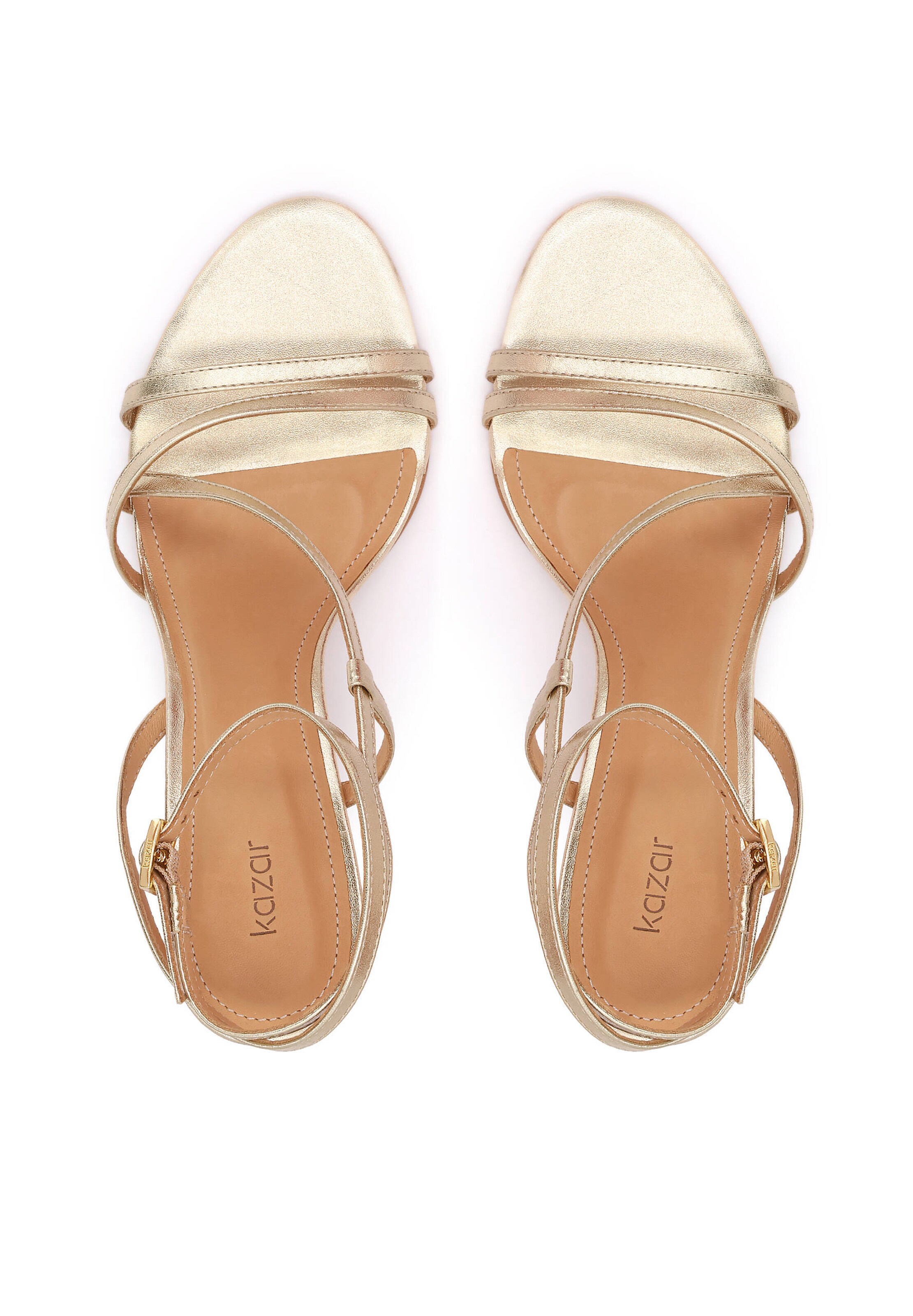 Kazar Sandały z rzemykami w kolorze złoty