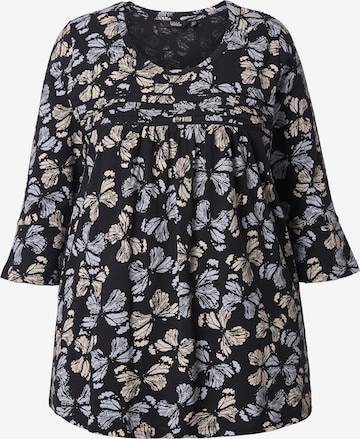 Ulla Popken Shirt in Schwarz: Vorderseite