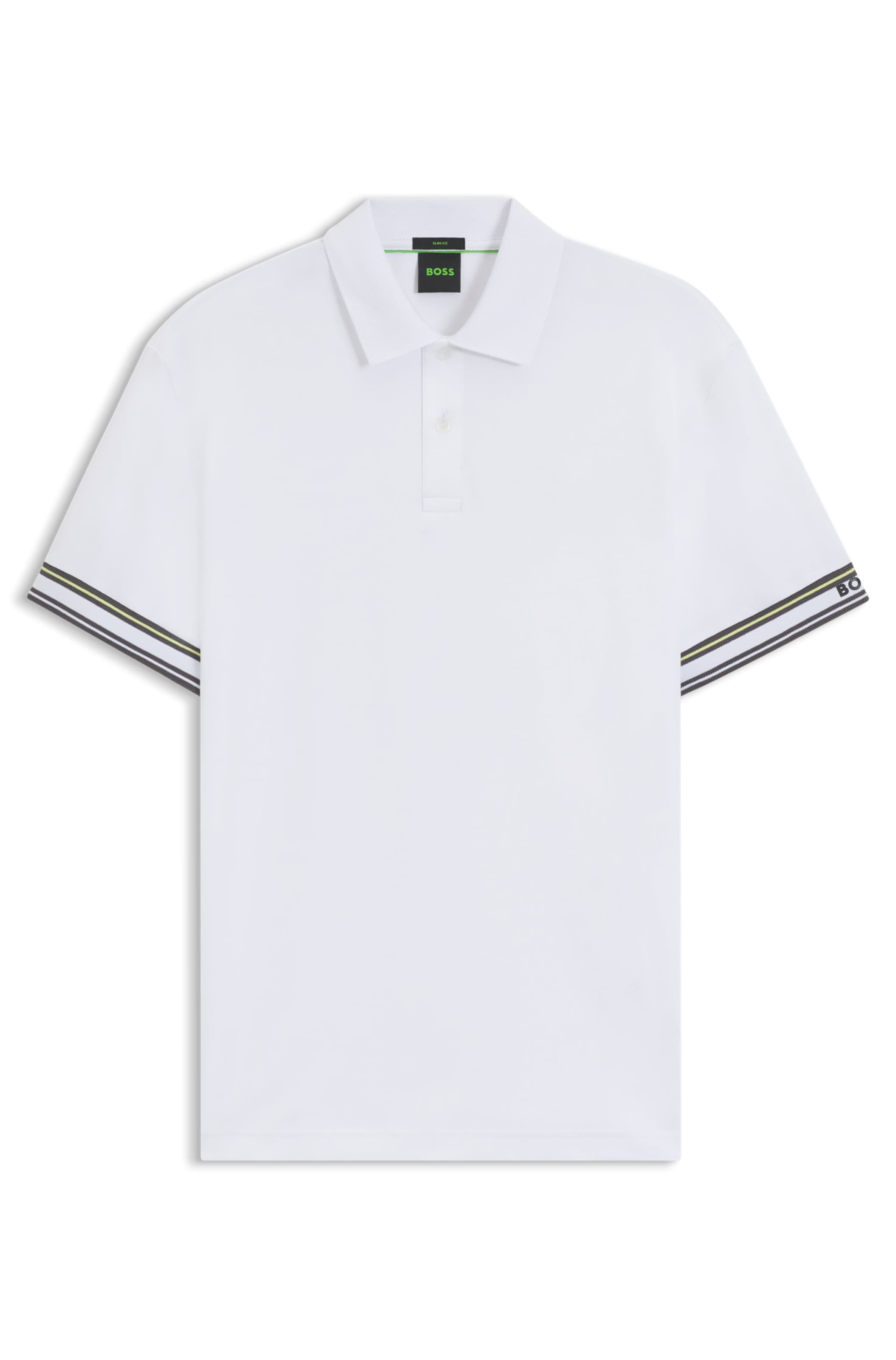 BOSS Poloshirt in Weiß: Vorderseite