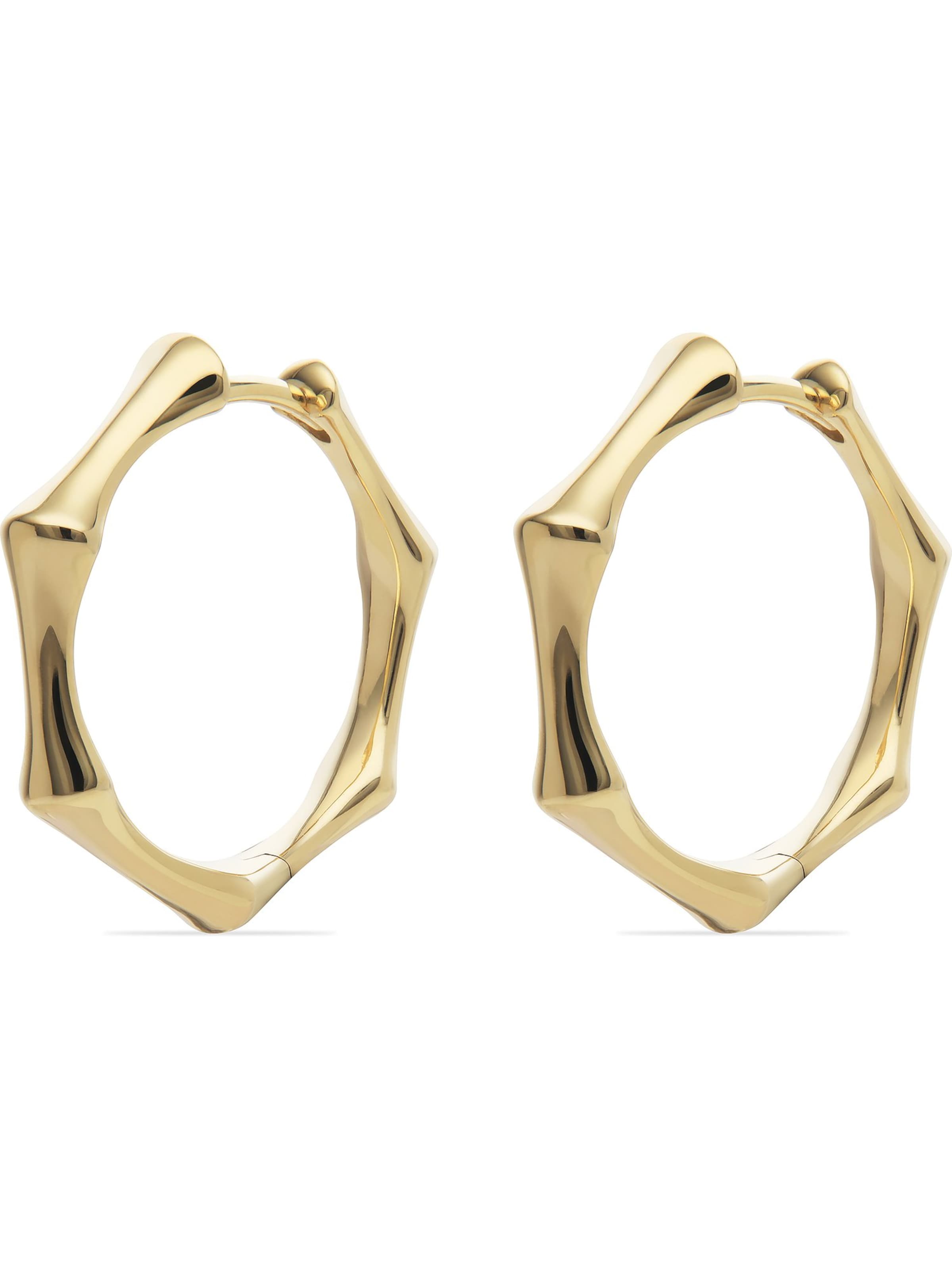 CHRIST Ohrringe in Gelb: Vorderseite