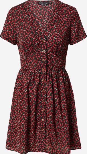 In The Style Košulja haljina 'JOSSA' u kaki / crvena / crna, Pregled proizvoda