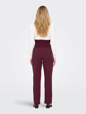 Wide leg Pantaloni di Only Maternity in rosso