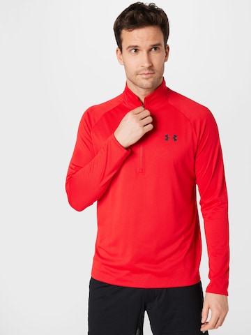 raudona UNDER ARMOUR Sportiniai marškinėliai: priekis