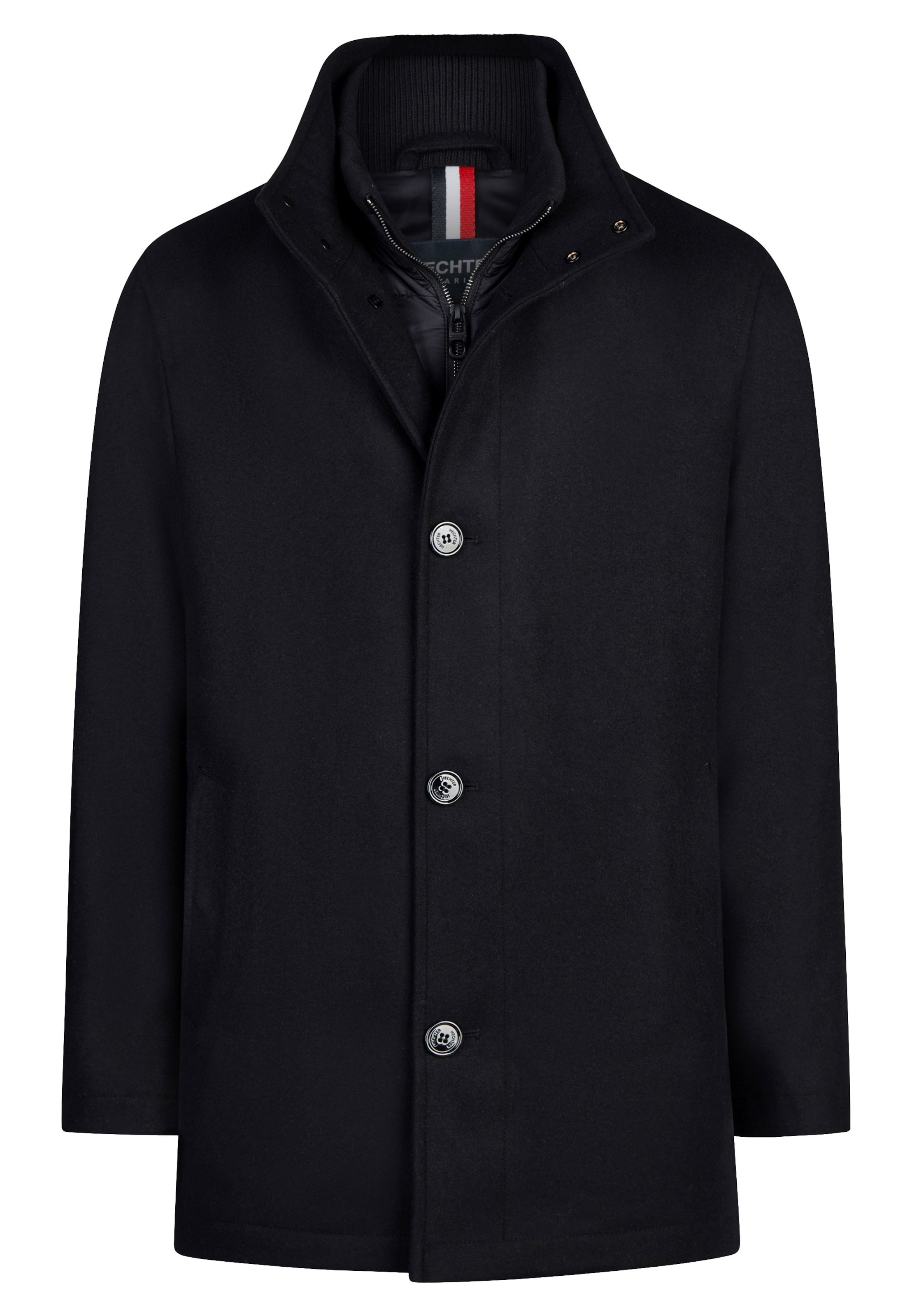 HECHTER PARIS Winterparka 'Modern Fit' in Zwart: voorkant