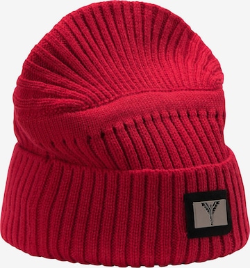 Carlo Colucci Beanie ' Caenaro ' in Red: front