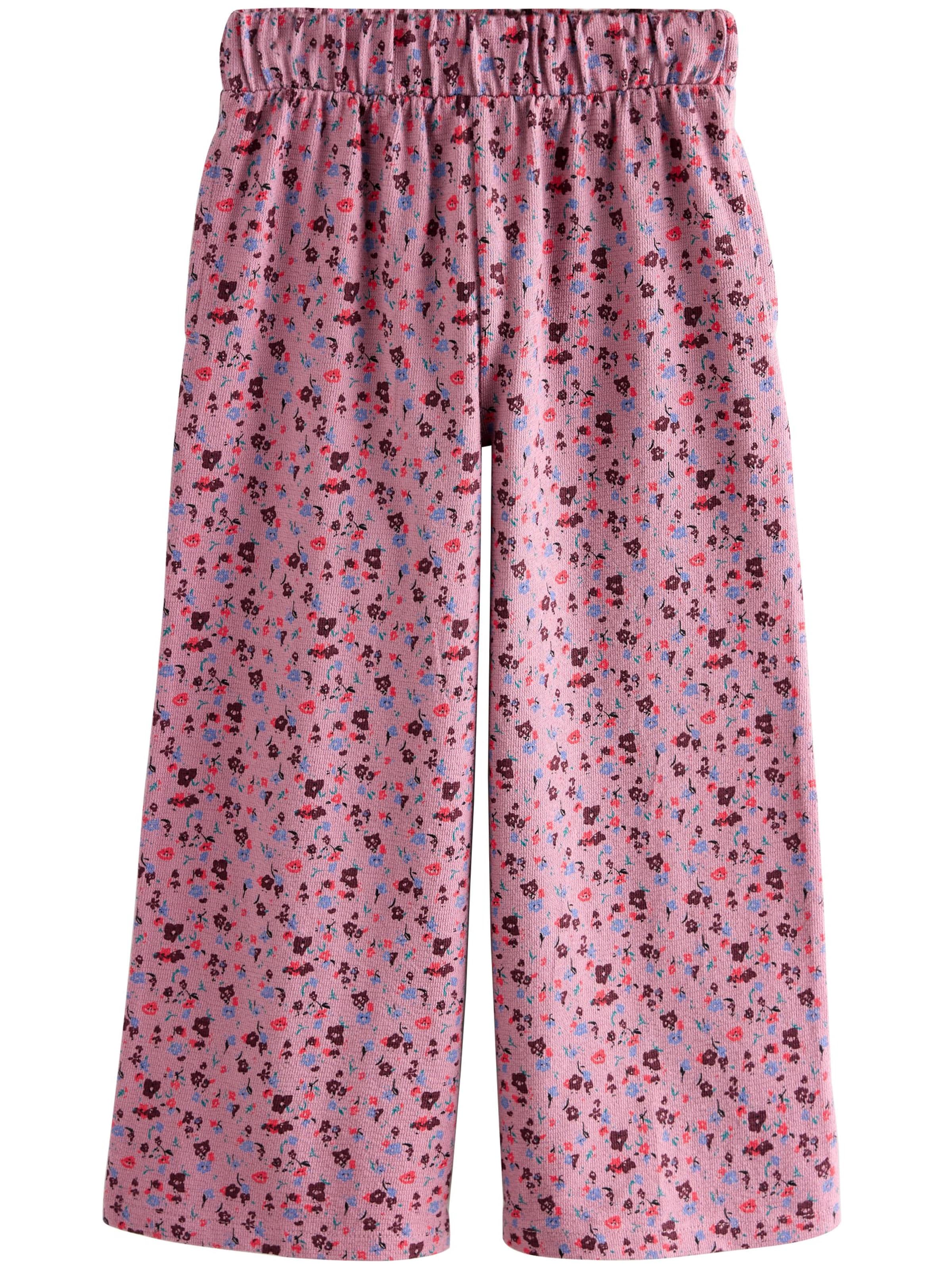 NextWide Leg/ Široke nogavice Hlače - roza boja: prednji dio