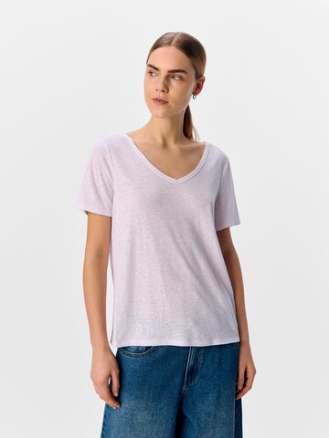 OBJECT - Camiseta 'THEA' en blanco: frente