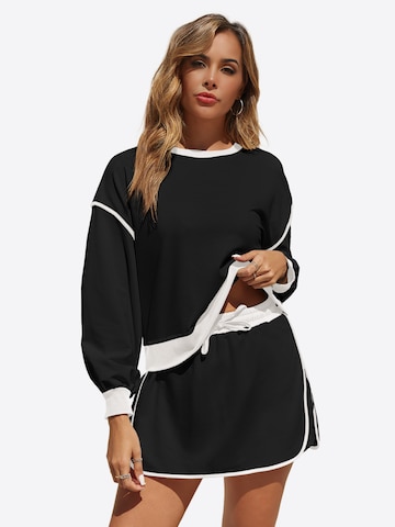 Imily Bela Домашний костюм 'Workout set' в Черный: спереди