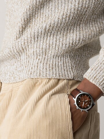 FOSSIL Analoguhr in Silber