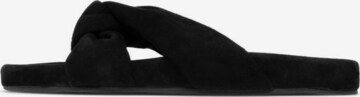 Bianco Mules in Black: front