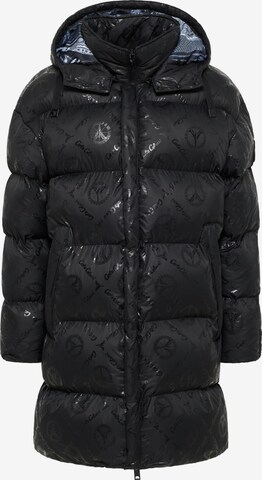 Carlo Colucci Winter Coat 'DeZordo' in Black: front