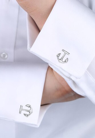 KUZZOI Cufflinks in Silver: front