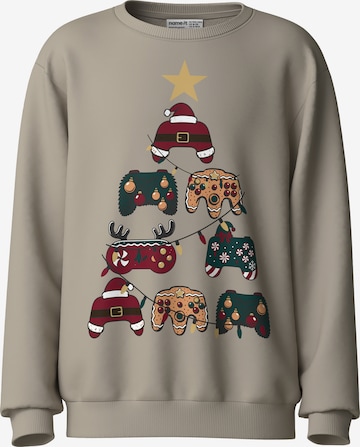 NAME IT Sweatshirt 'NKMVOLUF' in Beige: front