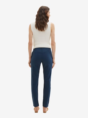 Regular Pantalon chino TOM TAILOR en bleu