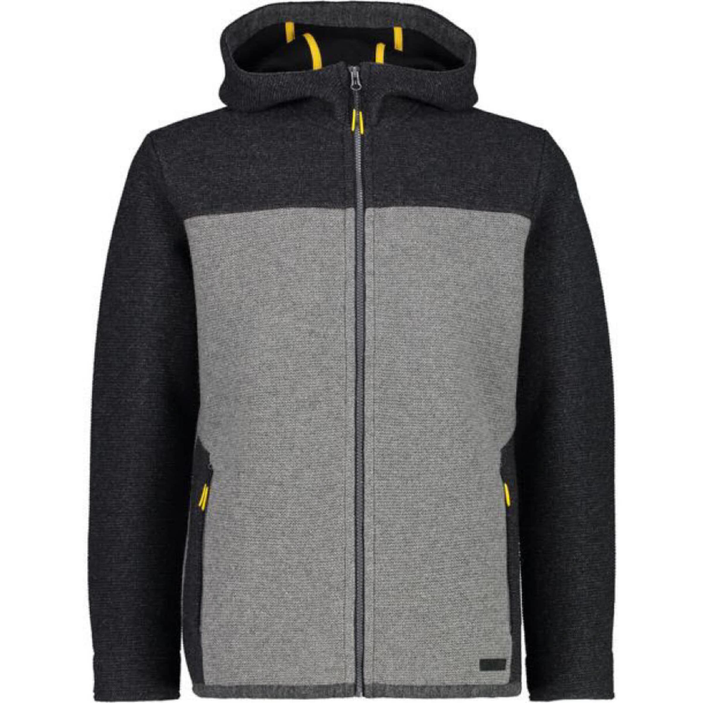 CMP Athletic Fleece Jacket in Black: front