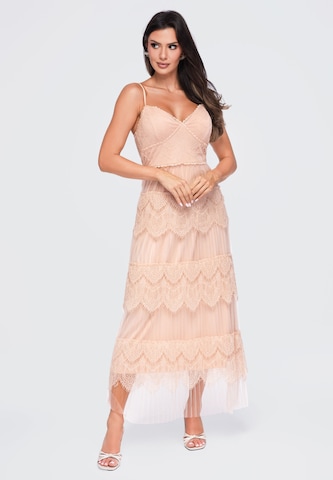 Ombre Avondjurk 'LA-OM-DLR425' in Beige