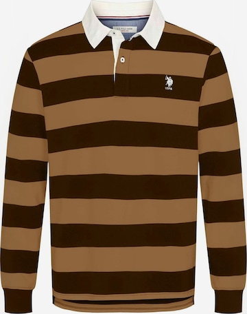 U.S. POLO ASSN. Regular fit Overhemd ' UMTarik ' in Bruin: voorkant
