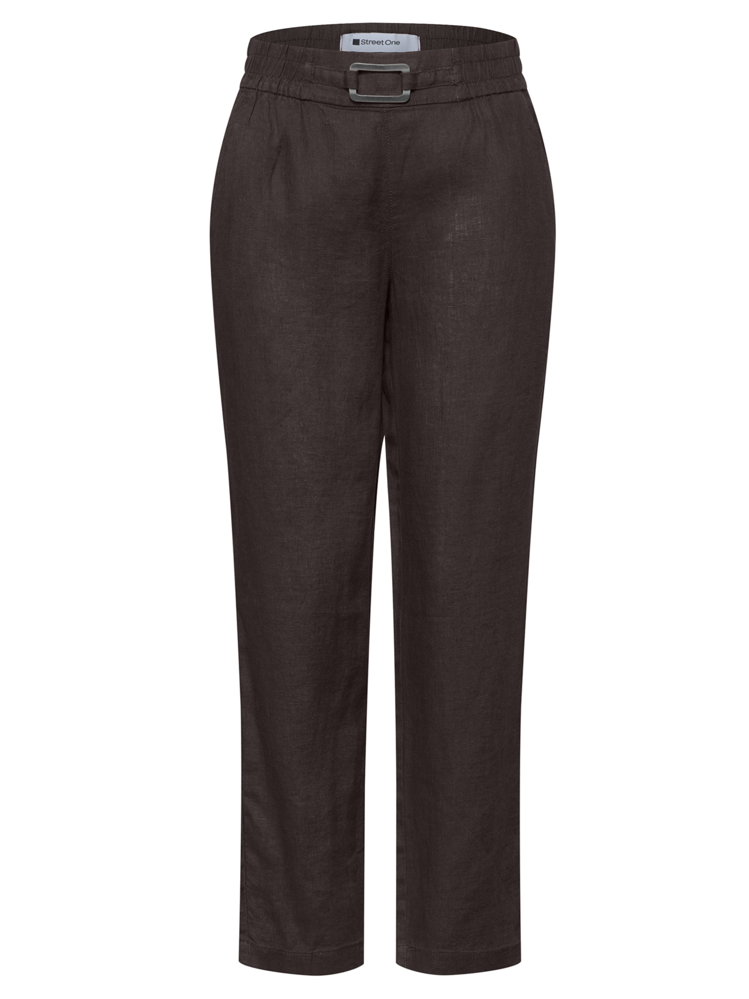 STREET ONE Обычный Штаны 'Bonny' в Коричневый: спереди