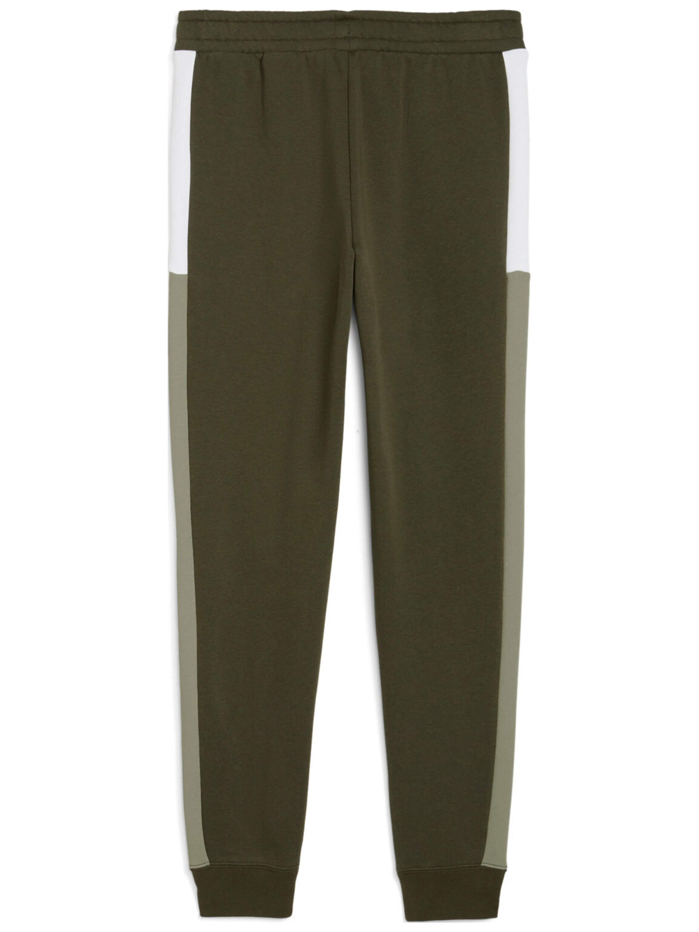 PUMA - regular Pantalón deportivo 'Puma Ess Block Sweatpants' en verde