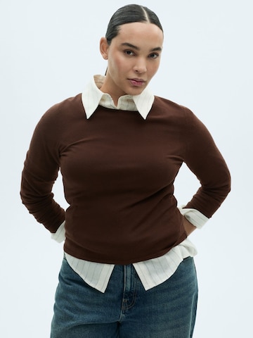 MANGO Pullover 'RIRA' i brun: forside