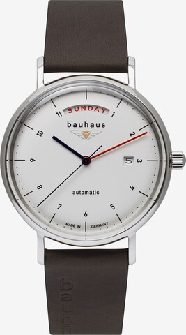 Bauhaus Uhr in Braun: predná strana