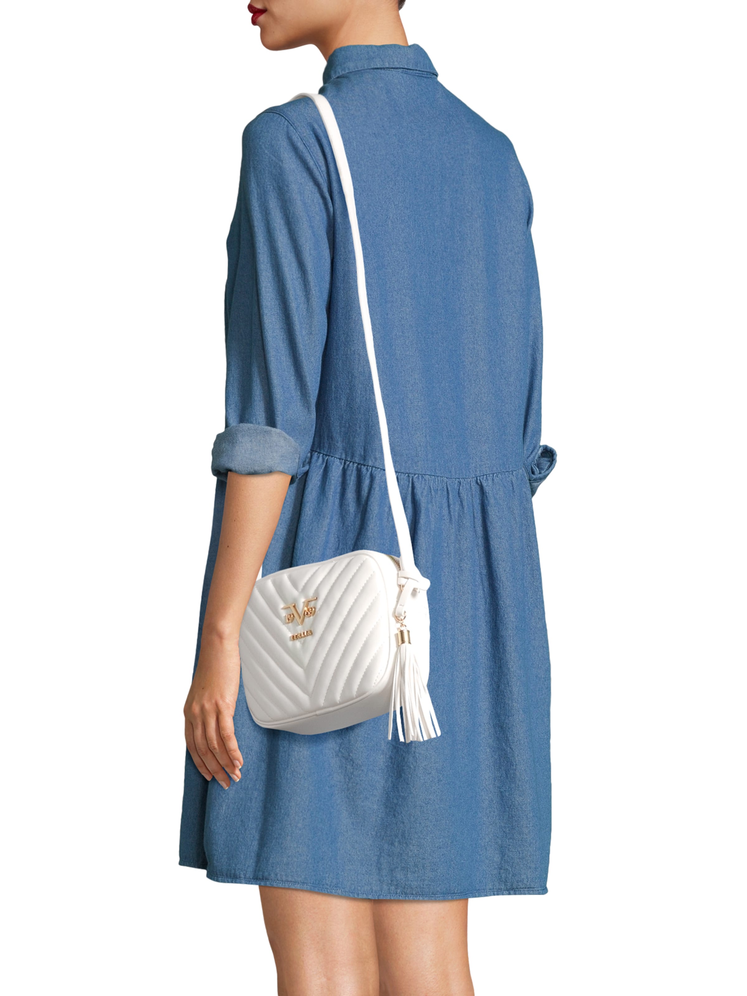 balta 19V69 ITALIA Rankinė su ilgu dirželiu 'BLANCH'