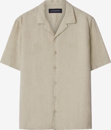 Adolfo Dominguez Comfort fit Button Up Shirt in Beige: front