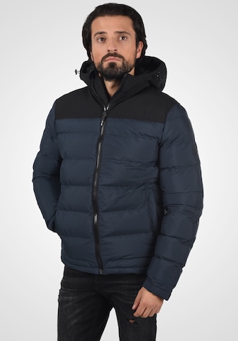 INDICODE JEANS Winterjas 'Gaius' in Blauw: voorkant