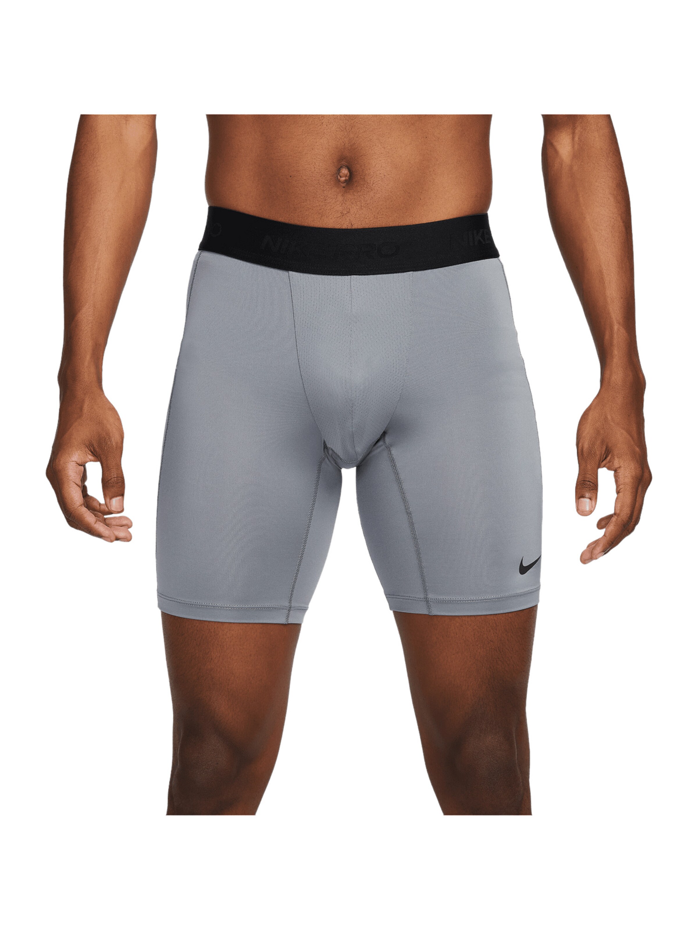 NIKE Skinny Sportunterhose in Grau: Vorderseite