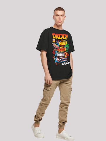 F4NT4STIC Shirt 'Marvel Comics Our Dad Superhero' in Black