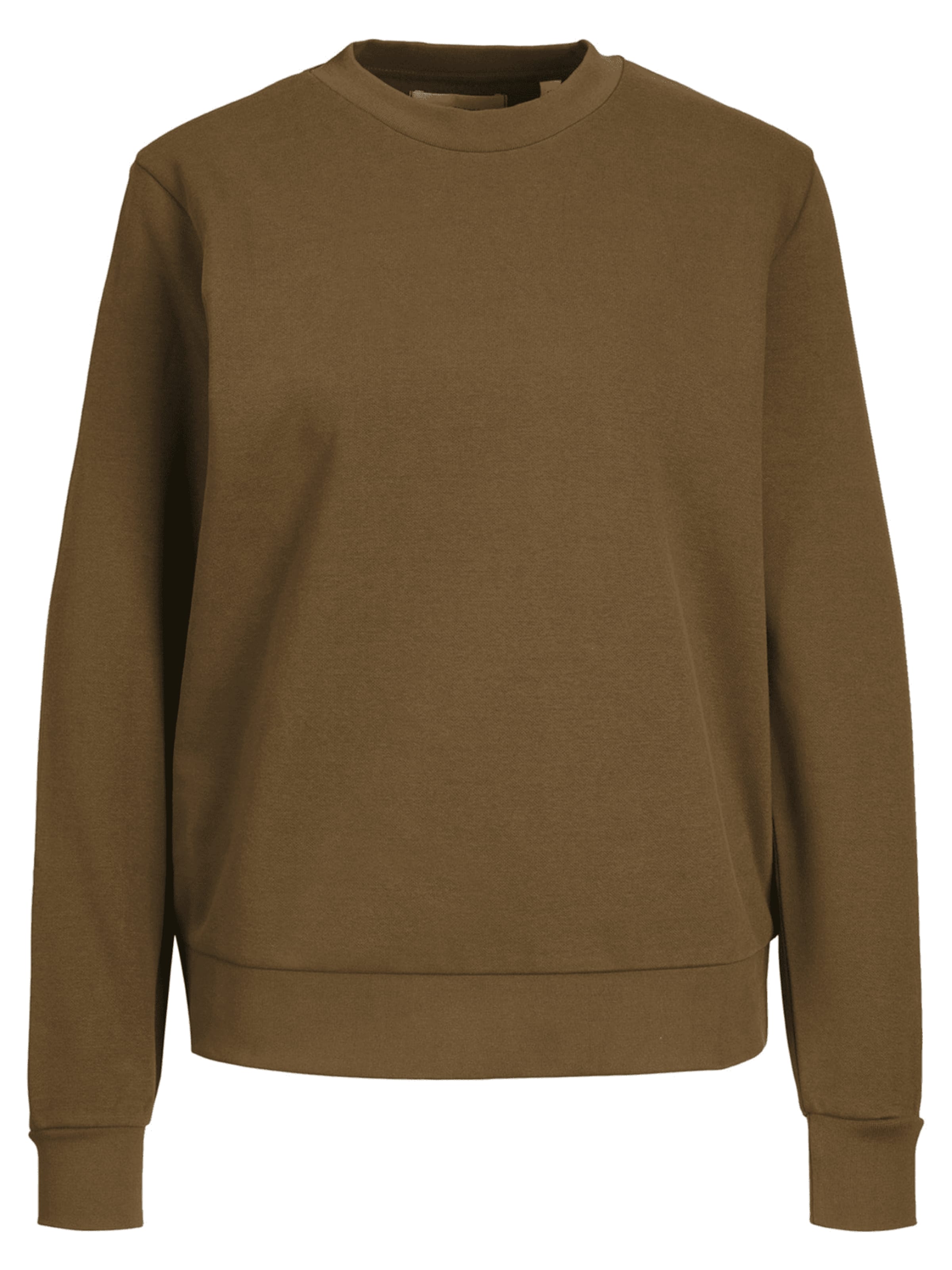TEESHOPPEN Sweatshirt in Braun: Vorderseite