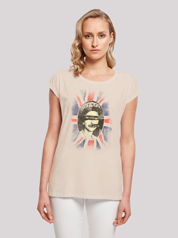 F4NT4STIC Shirt 'Sex Pistols God Save The Queen' in Beige: front