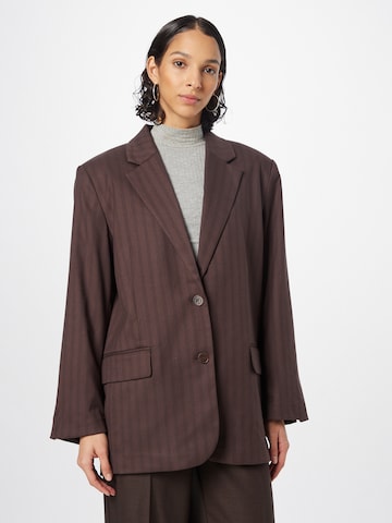 WEEKDAY Blazer 'Erin' in Brown: front