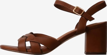 POTI PATI Sandaal 'Supermodische Sandalen mit Absatz' in Bruin: voorkant