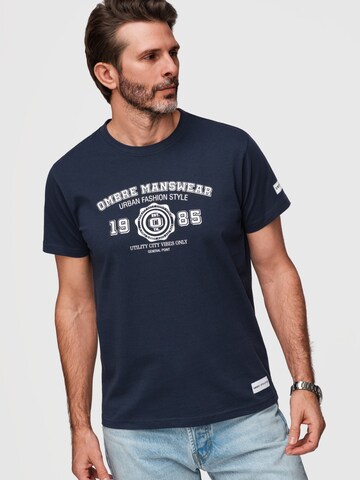 Ombre Shirt in Blauw