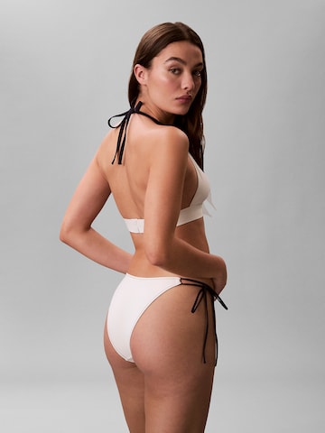 Triangle Hauts de bikini 'Halter' Calvin Klein Swimwear en blanc