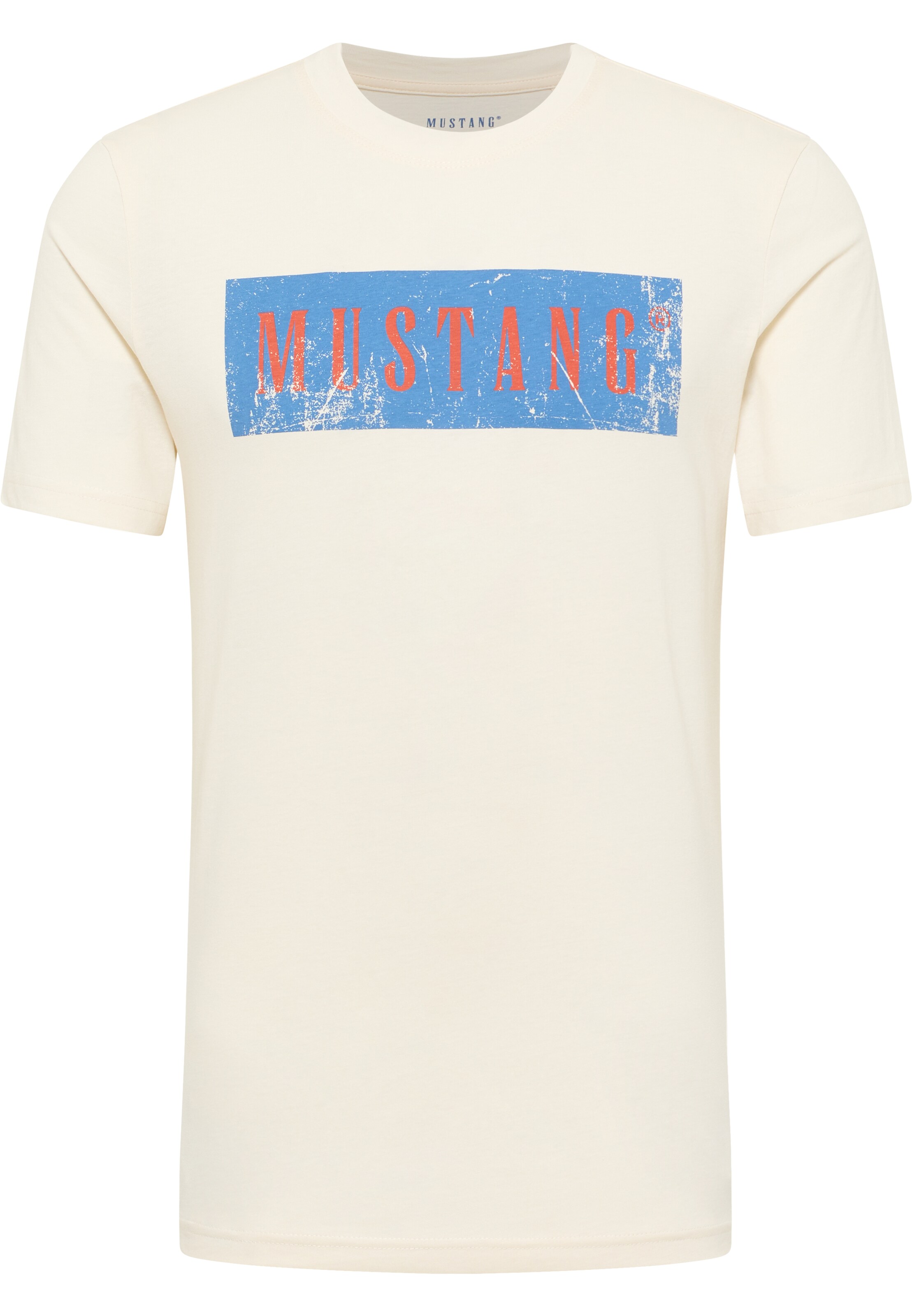 T-Shirt 'Austin' MUSTANG en blanc : devant