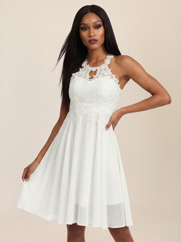 APART Cocktail Dress in White: front
